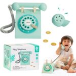 CLASSIC WORLD Klasyczny Drewniany Telefon dla Dzieci 4 el.